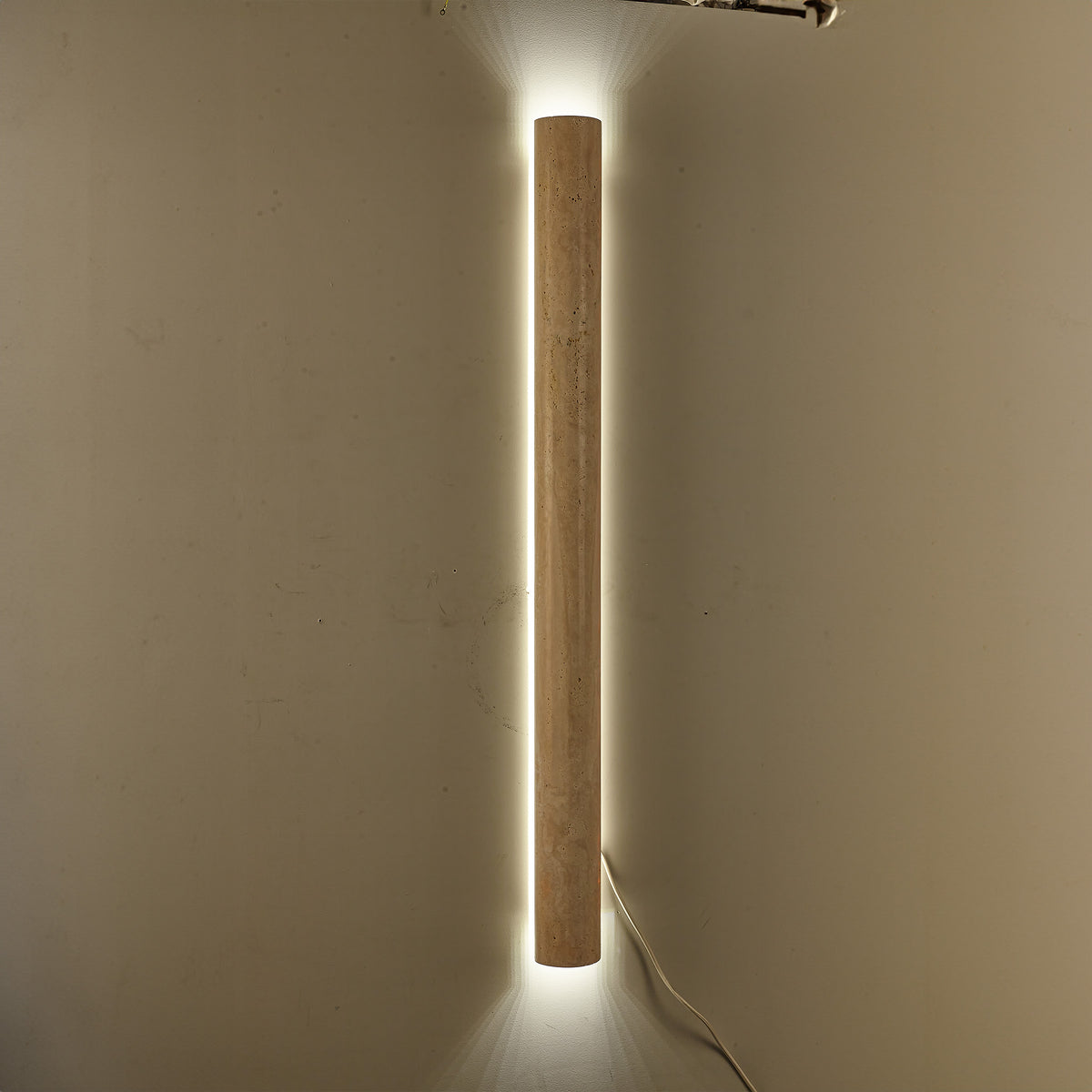 Beige Natural Travertine Marble Wall Lamp 60008-4W - Wall Lamps - ebarza Furniture UAE | Shop Modern Furniture in Abu Dhabi & Dubai - مفروشات ايبازرا في الامارات | تسوق اثاث عصري وديكورات مميزة في دبي وابوظبي