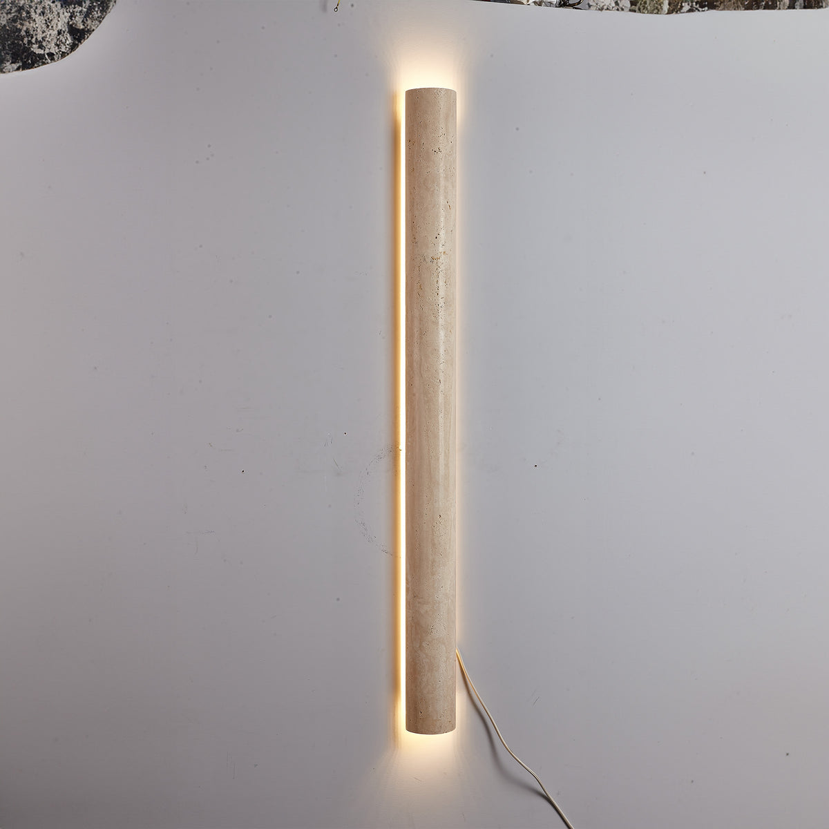 Beige Natural Travertine Marble Wall Lamp 60008-4W - Wall Lamps - ebarza Furniture UAE | Shop Modern Furniture in Abu Dhabi & Dubai - مفروشات ايبازرا في الامارات | تسوق اثاث عصري وديكورات مميزة في دبي وابوظبي