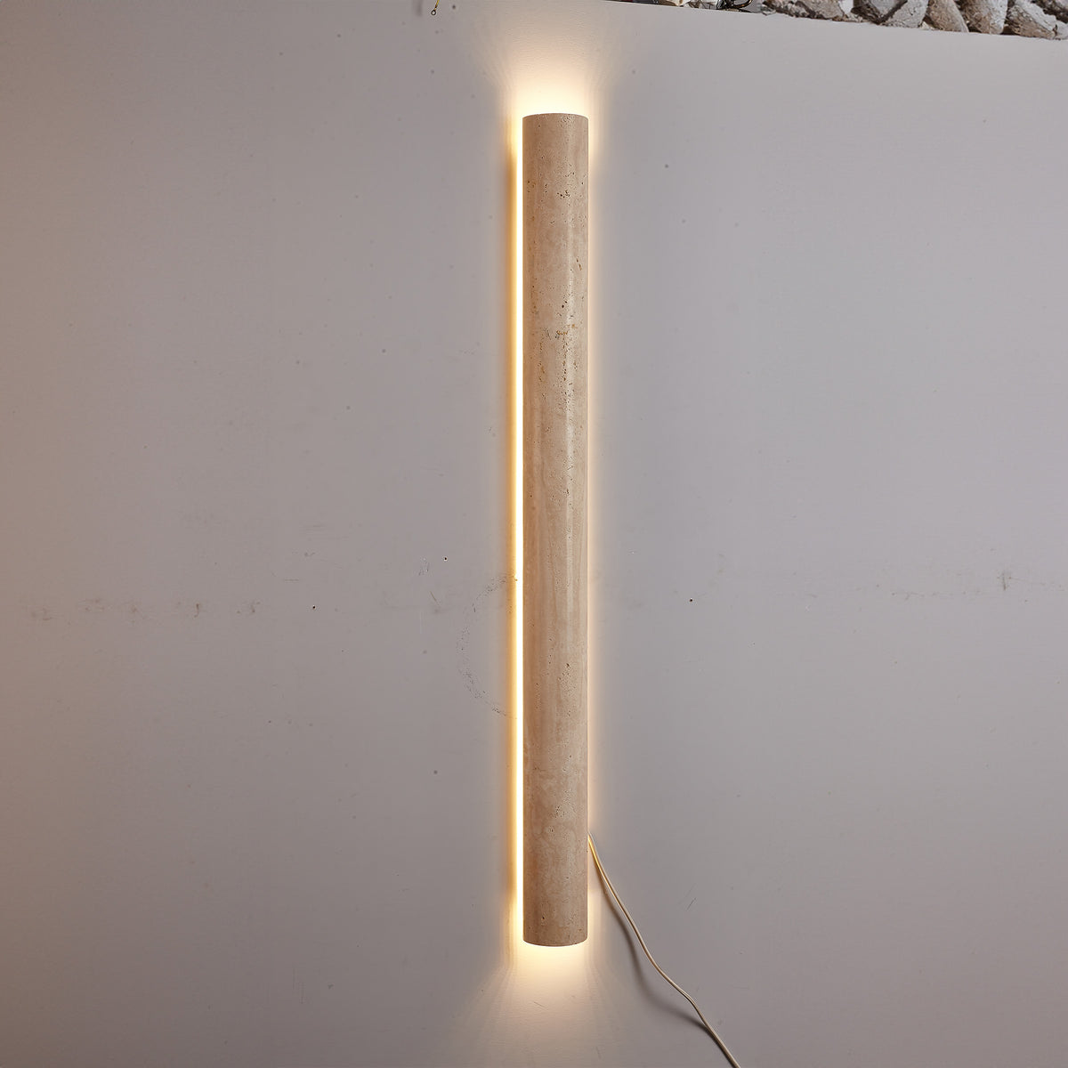 Beige Natural Travertine Marble Wall Lamp 60008-4W - Wall Lamps - ebarza Furniture UAE | Shop Modern Furniture in Abu Dhabi & Dubai - مفروشات ايبازرا في الامارات | تسوق اثاث عصري وديكورات مميزة في دبي وابوظبي