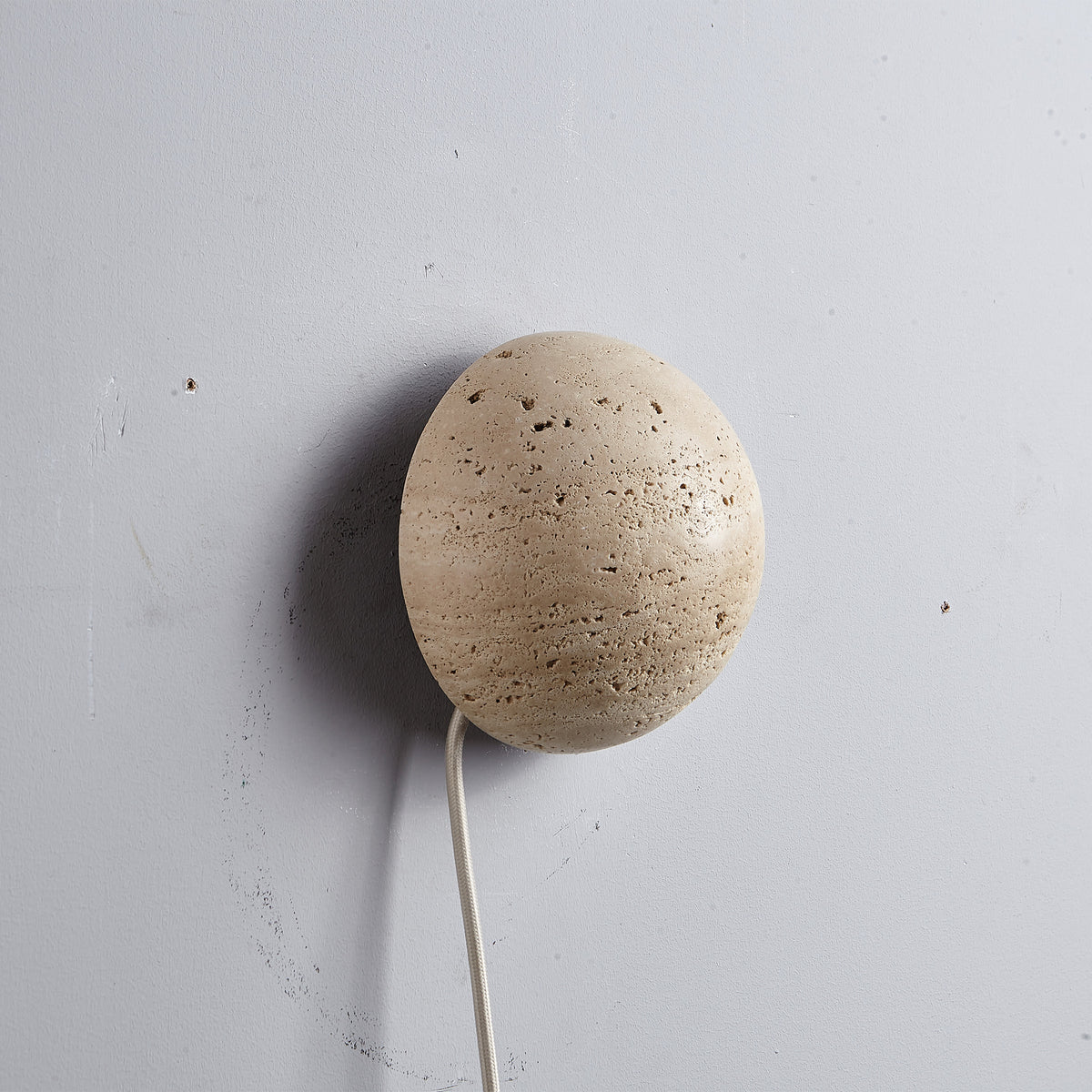 Beige Natural Travertine Marble Wall Lamp 60109-W1 - Wall Lamps - ebarza Furniture UAE | Shop Modern Furniture in Abu Dhabi & Dubai - مفروشات ايبازرا في الامارات | تسوق اثاث عصري وديكورات مميزة في دبي وابوظبي