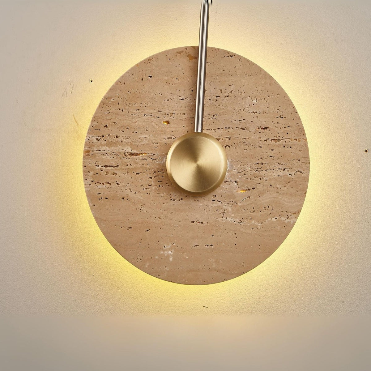 Beige Natural Travertine Marble Wall Lamp 60358w30 - Wall Lamps - ebarza Furniture UAE | Shop Modern Furniture in Abu Dhabi & Dubai - مفروشات ايبازرا في الامارات | تسوق اثاث عصري وديكورات مميزة في دبي وابوظبي