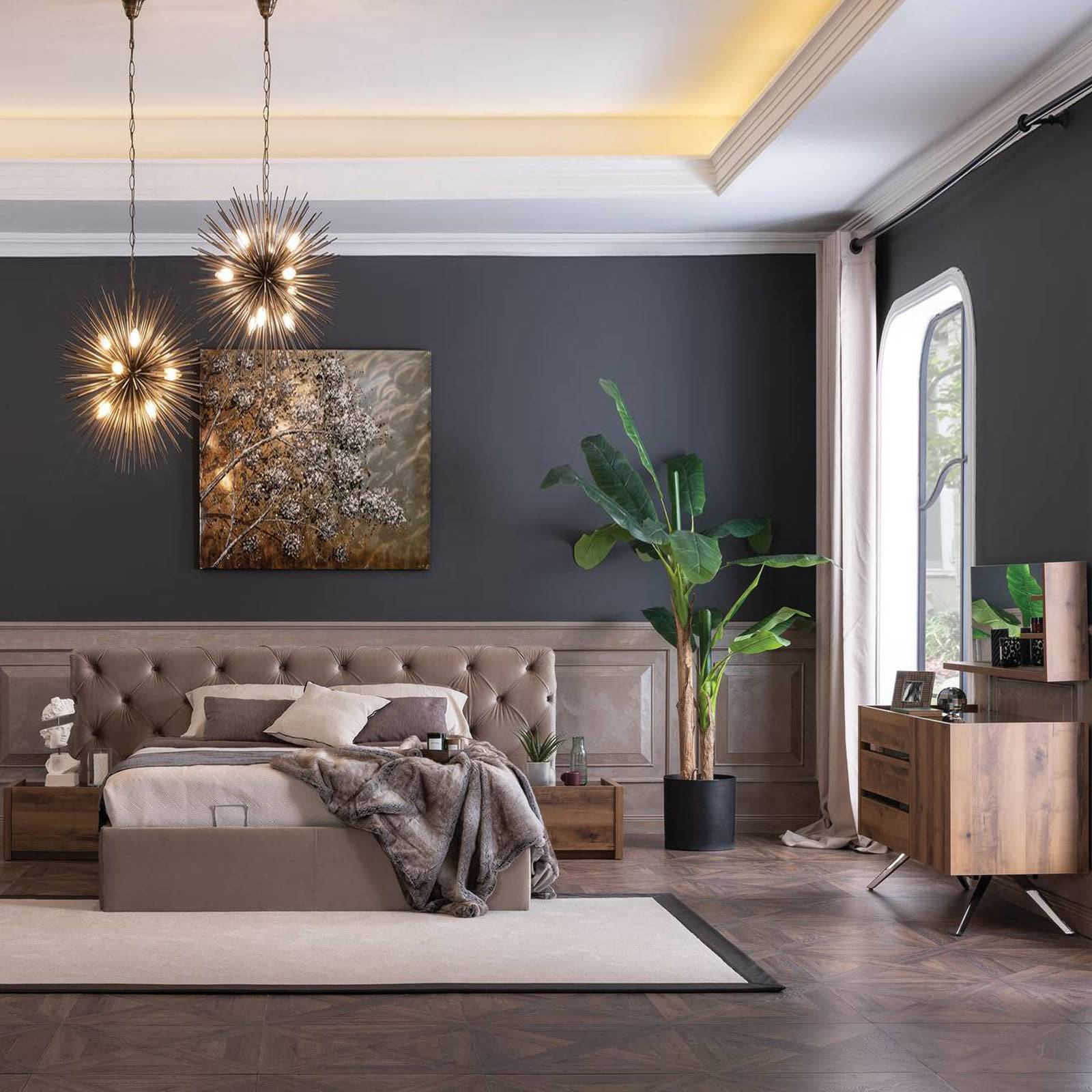 Bianca X King Bedstead With Storage( Meena Bed ) Biancax-Bed006 - Bedsteads - ebarza Furniture UAE | Shop Modern Furniture in Abu Dhabi & Dubai - مفروشات ايبازرا في الامارات | تسوق اثاث عصري وديكورات مميزة في دبي وابوظبي