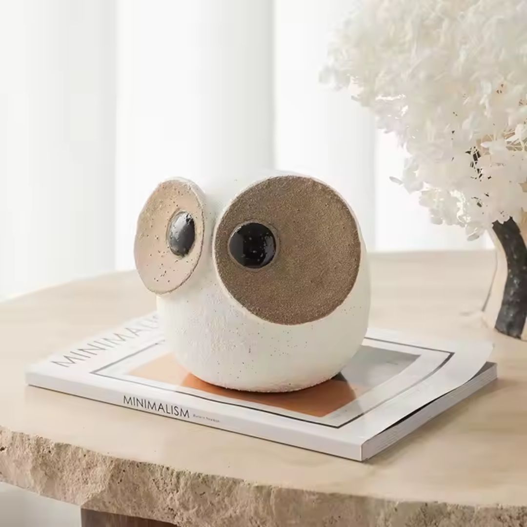 Big Eyed Owl-B FF-D25012B - Home Decor Figurines - ebarza Furniture UAE | Shop Modern Furniture in Abu Dhabi & Dubai - مفروشات ايبازرا في الامارات | تسوق اثاث عصري وديكورات مميزة في دبي وابوظبي