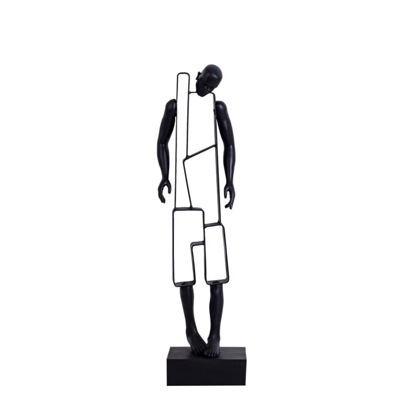 Black Figure Resin Decoration Fc-Sz2025A -  Home Decor Figurines | زخرفة الشكل الأسود الراتنج - ebarza Furniture UAE | Shop Modern Furniture in Abu Dhabi & Dubai - مفروشات ايبازرا في الامارات | تسوق اثاث عصري وديكورات مميزة في دبي وابوظبي