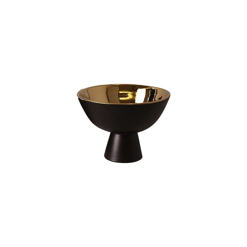 Black Gold Bowl Fa-D2084C - Bowls - ebarza Furniture UAE | Shop Modern Furniture in Abu Dhabi & Dubai - مفروشات ايبازرا في الامارات | تسوق اثاث عصري وديكورات مميزة في دبي وابوظبي