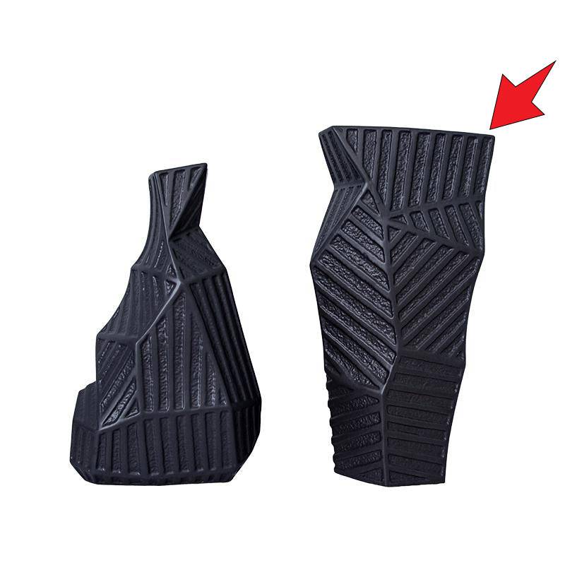 Black Patchwork Vase-A Fa-D2133A - Vases - ebarza Furniture UAE | Shop Modern Furniture in Abu Dhabi & Dubai - مفروشات ايبازرا في الامارات | تسوق اثاث عصري وديكورات مميزة في دبي وابوظبي