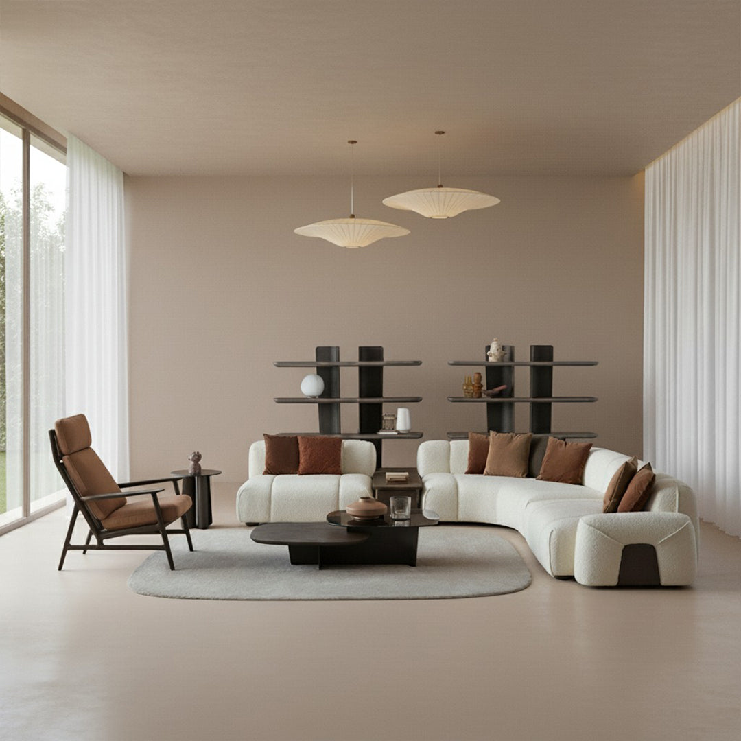 HOMAGE KOLTUK Bold Bookshelf HM-BS007 wood bookcase with multiple shelves for storage and display.