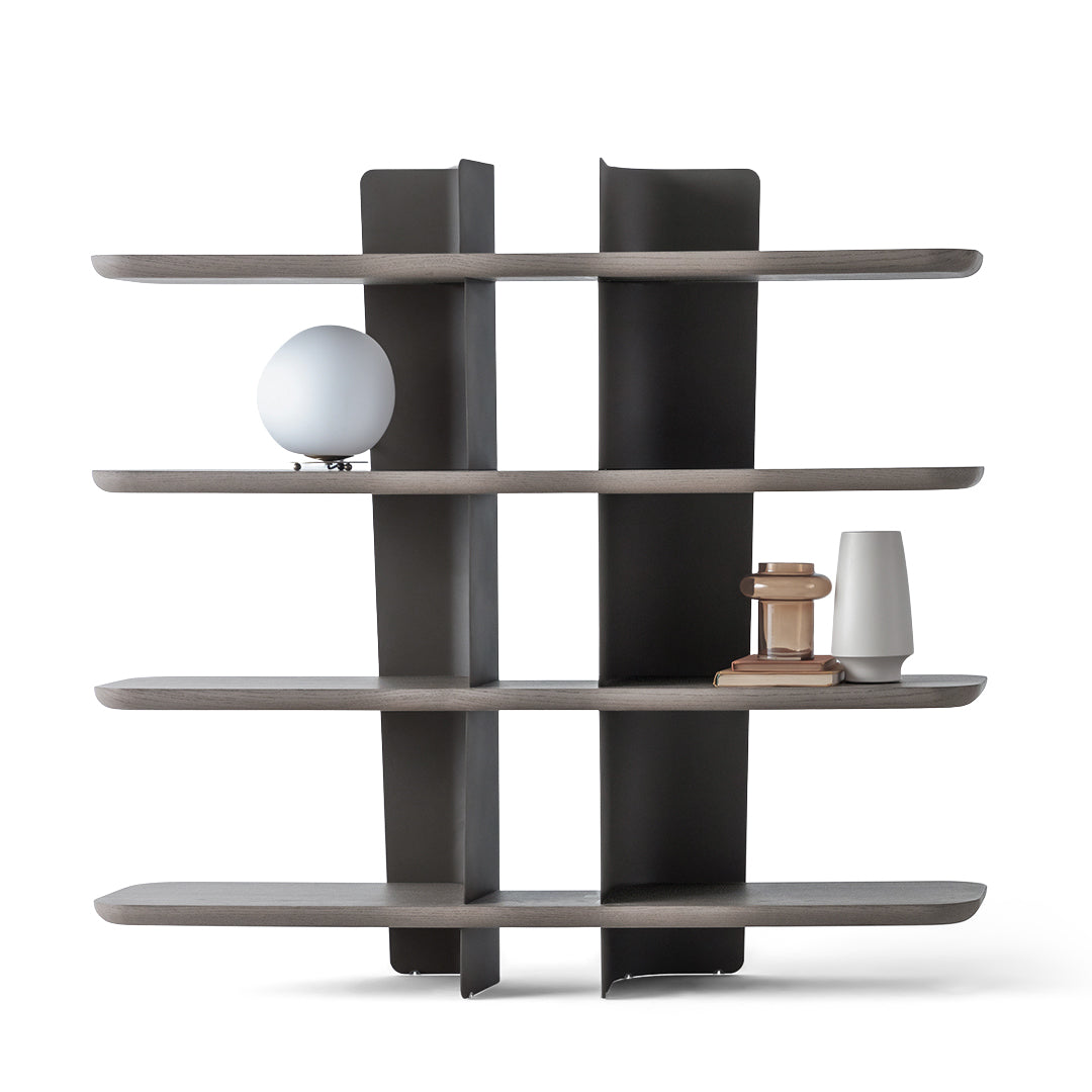 Modern HOMAGE KOLTUK Bold Bookshelf HM-BS007 with open shelves and sleek design, ideal for storing books and decorative items.