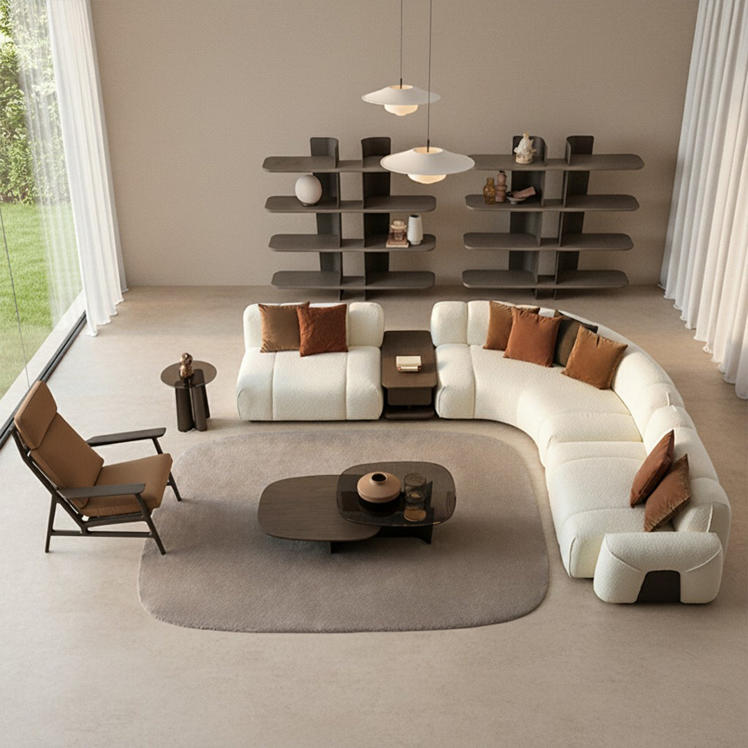 Modern HOMAGE KOLTUK Bold Bookshelf HM-BS007 with multiple open shelves in a sleek design, perfect for displaying books and decor.