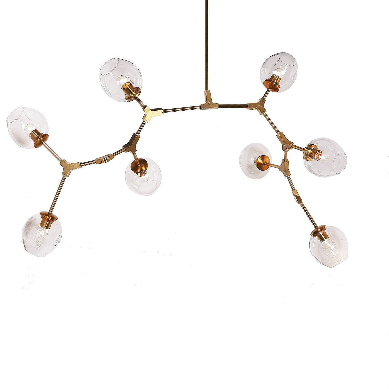 Branch 8 Bubble Chandelier Cy-Dd-275-8G - Pendant Lamps - ebarza Furniture UAE | Shop Modern Furniture in Abu Dhabi & Dubai - مفروشات ايبازرا في الامارات | تسوق اثاث عصري وديكورات مميزة في دبي وابوظبي