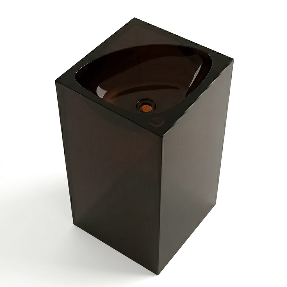 Brown BEACON Royal Crest Basin 3036-Brown bathtub with smooth surfaces and elegant design, shown in a neutral bathroom setting.