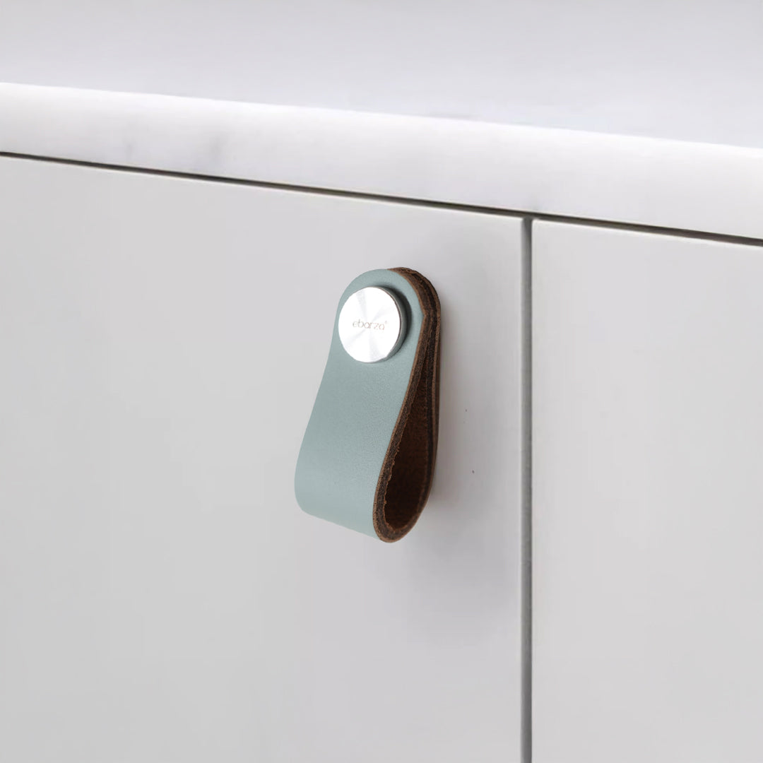 Cowhide Layer & SS Button Knob - 588-Knob-2 - Door Handles - ebarza Furniture UAE | Shop Modern Furniture in Abu Dhabi & Dubai - مفروشات ايبازرا في الامارات | تسوق اثاث عصري وديكورات مميزة في دبي وابوظبي