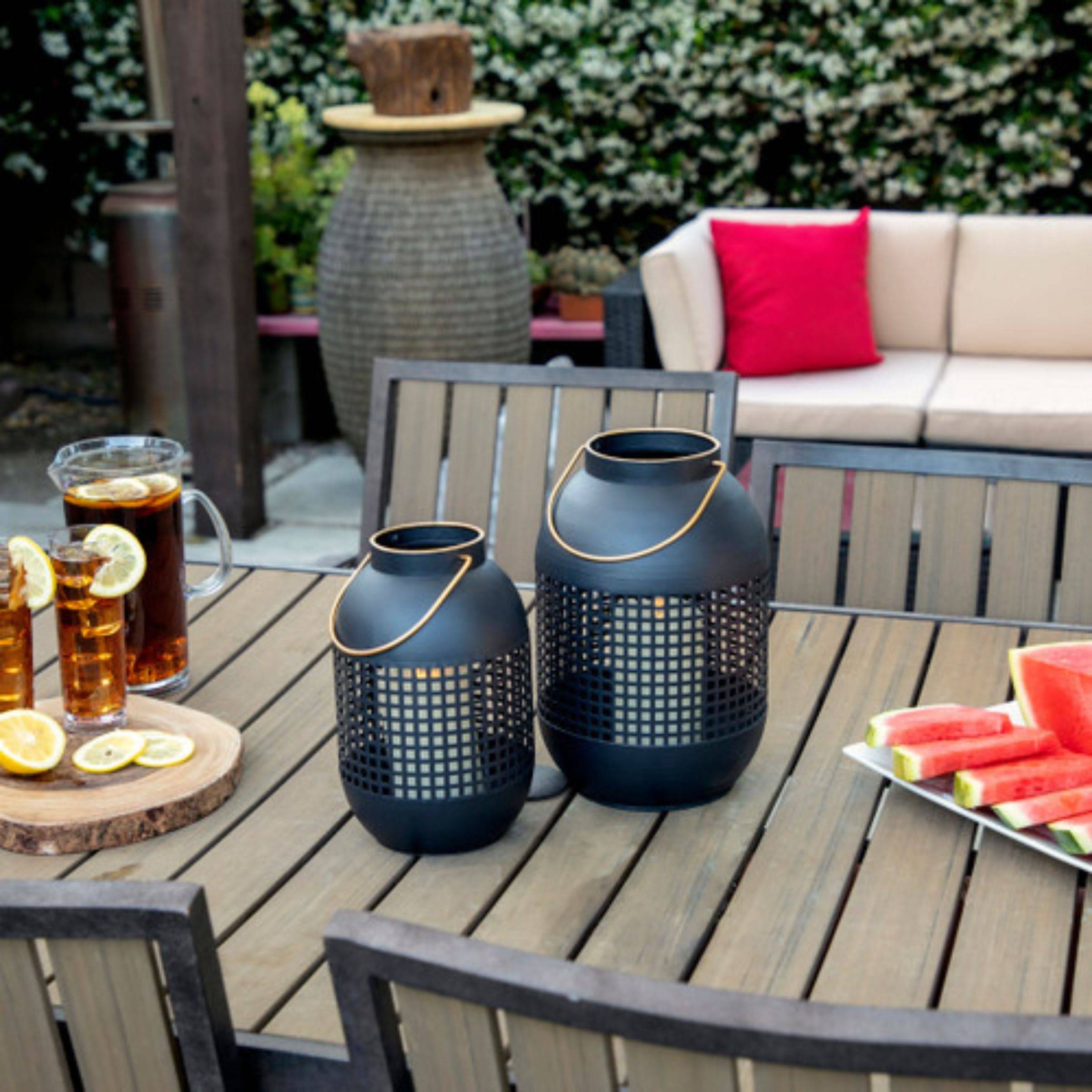 Cage Hurricane Lantern 15385-02 - Candle Holders - ebarza Furniture UAE | Shop Modern Furniture in Abu Dhabi & Dubai - مفروشات ايبازرا في الامارات | تسوق اثاث عصري وديكورات مميزة في دبي وابوظبي