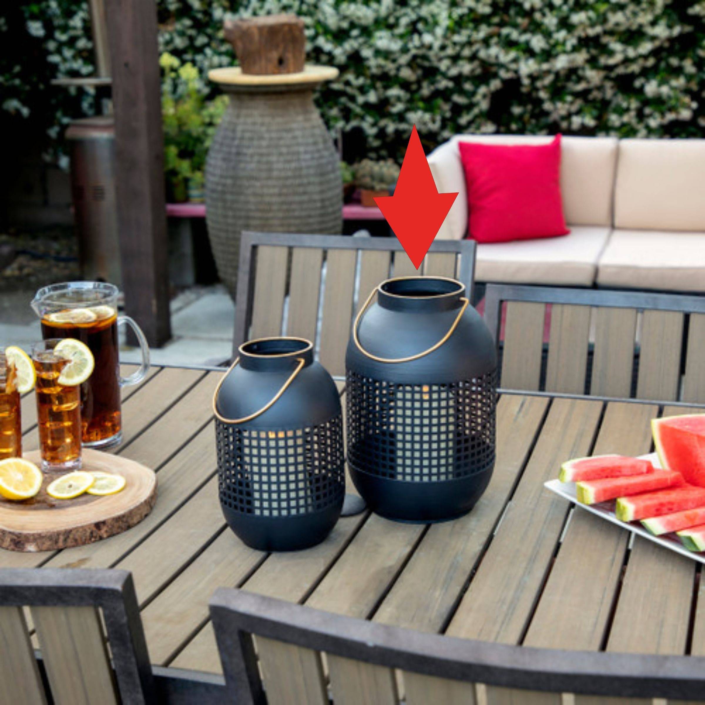 Cage Hurricane Lantern 15385-02 - Candle Holders - ebarza Furniture UAE | Shop Modern Furniture in Abu Dhabi & Dubai - مفروشات ايبازرا في الامارات | تسوق اثاث عصري وديكورات مميزة في دبي وابوظبي