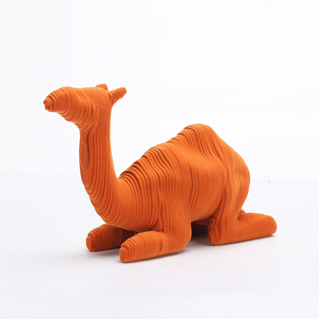Camel Sculpture - KA3122A Orange - Home Decor Figurines - ebarza Furniture UAE | Shop Modern Furniture in Abu Dhabi & Dubai - مفروشات ايبازرا في الامارات | تسوق اثاث عصري وديكورات مميزة في دبي وابوظبي