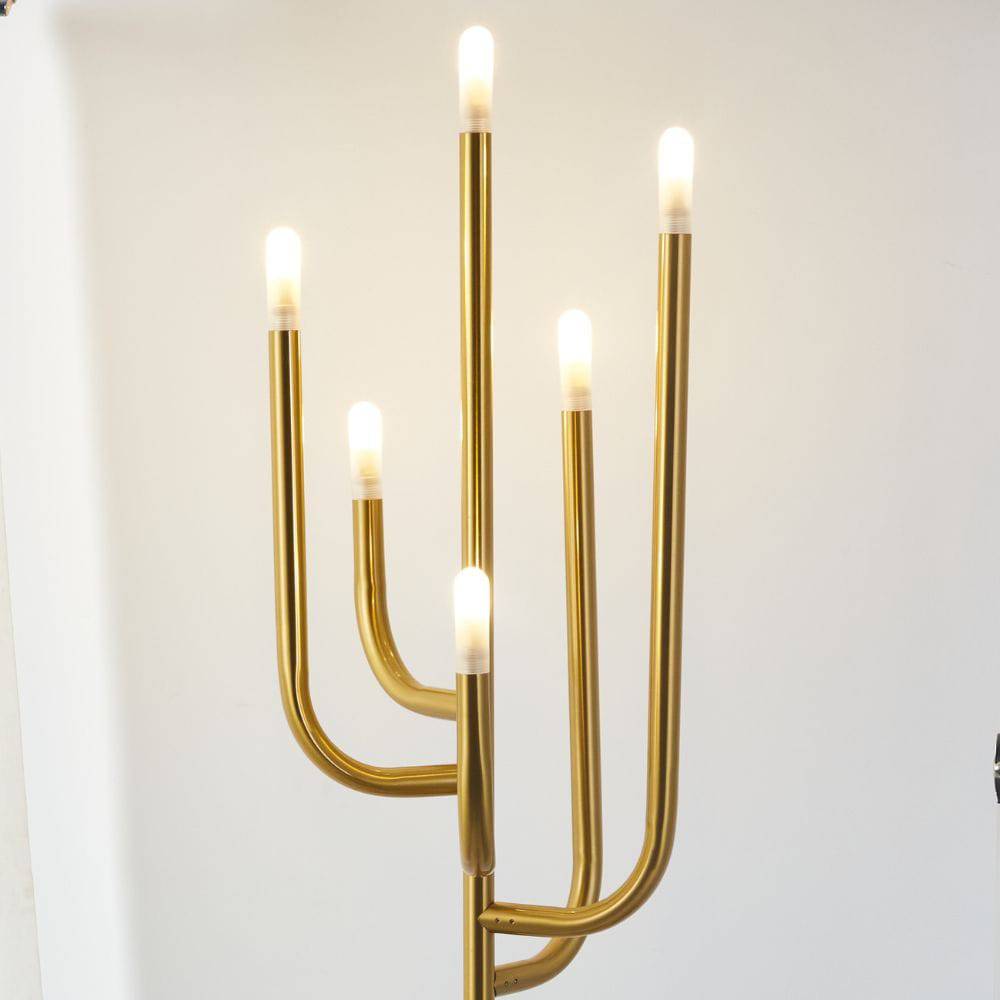 Candlestick Floor Lamp Cy-Ltd-1004-G -  Floor Lamps | مصباح أرضي شمعدان - ebarza Furniture UAE | Shop Modern Furniture in Abu Dhabi & Dubai - مفروشات ايبازرا في الامارات | تسوق اثاث عصري وديكورات مميزة في دبي وابوظبي