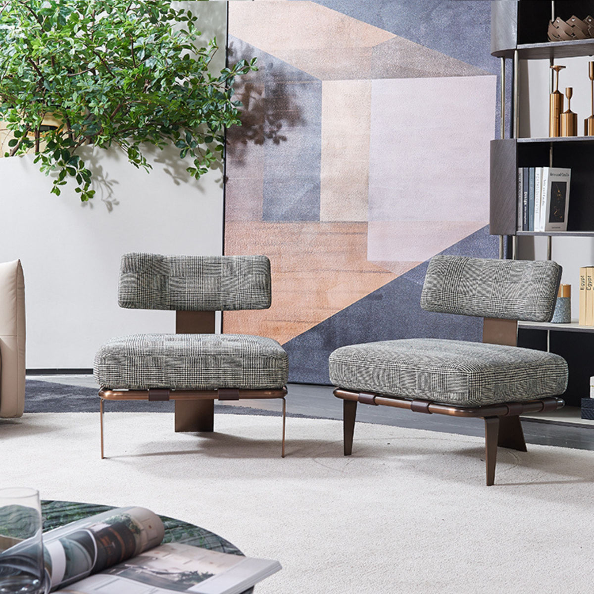 BEACON Capri Lounge Chair MLL-A75/BR with brown cushioned seat and sleek modern design for comfortable outdoor lounging.