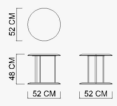 Pre-order 25 Days Delivery CAPRIA Side Table/Round Module YL-CAPRIA-ROUND - Side Tables - ebarza Furniture UAE | Shop Modern Furniture in Abu Dhabi & Dubai - مفروشات ايبازرا في الامارات | تسوق اثاث عصري وديكورات مميزة في دبي وابوظبي