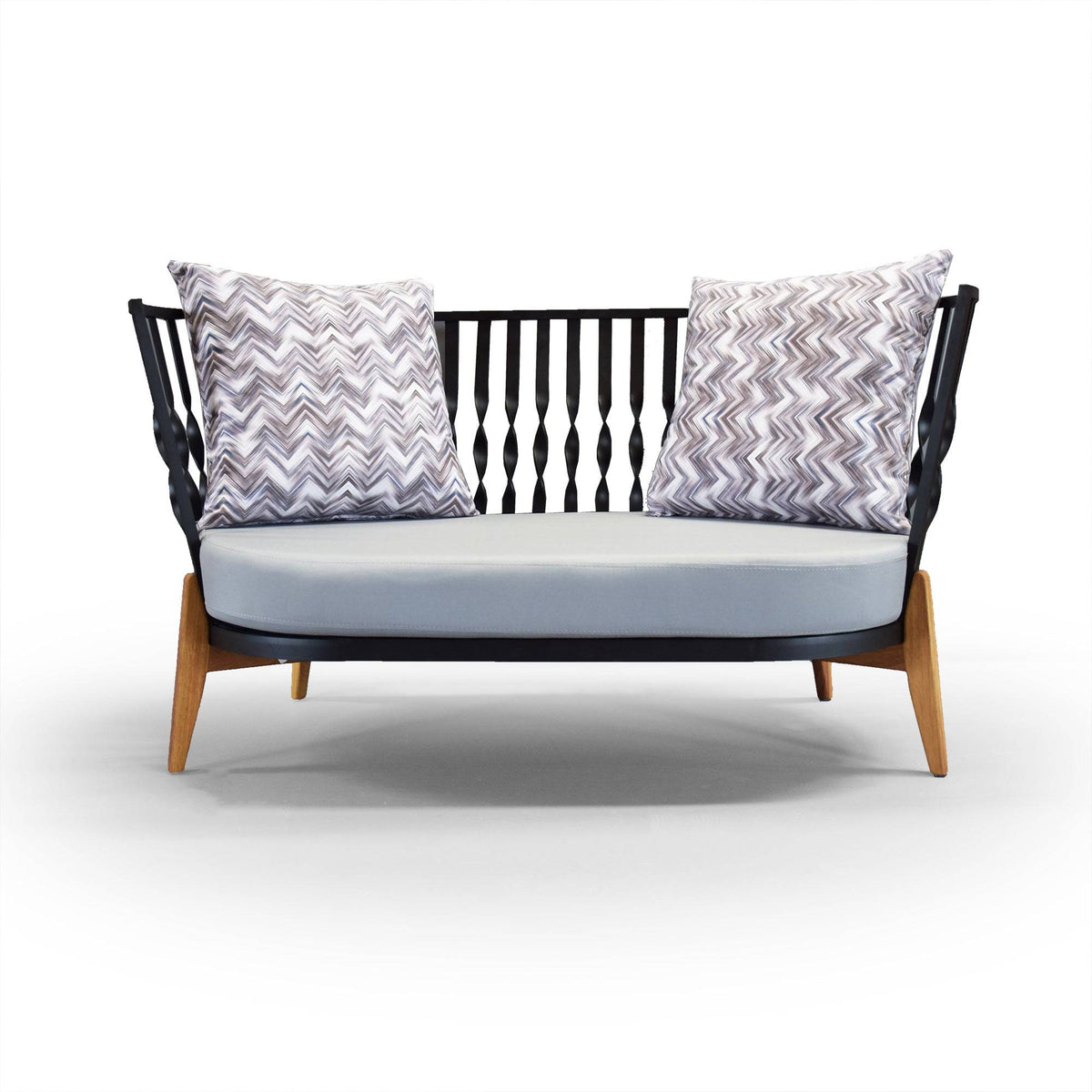SANCREA Captiva 2 Seater Outdoor Sofa with cushioned seats and stylish design, perfect for patio or garden lounging.