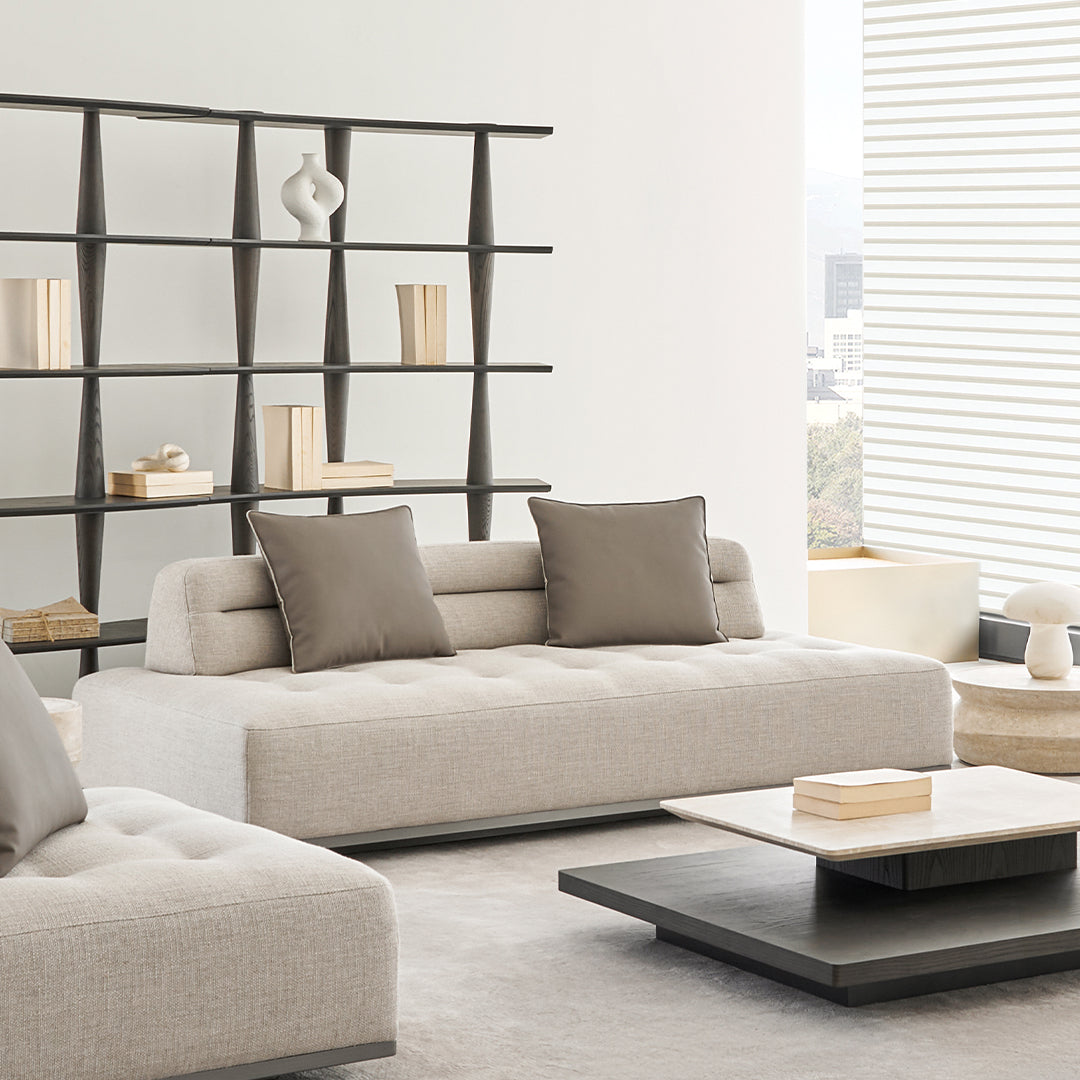 Pre-order 120 Days Delivery Carmilla 2-Seater Module Without Arm - Fabric - MSTV-S015-B - Sofas - ebarza Furniture UAE | Shop Modern Furniture in Abu Dhabi & Dubai - مفروشات ايبازرا في الامارات | تسوق اثاث عصري وديكورات مميزة في دبي وابوظبي