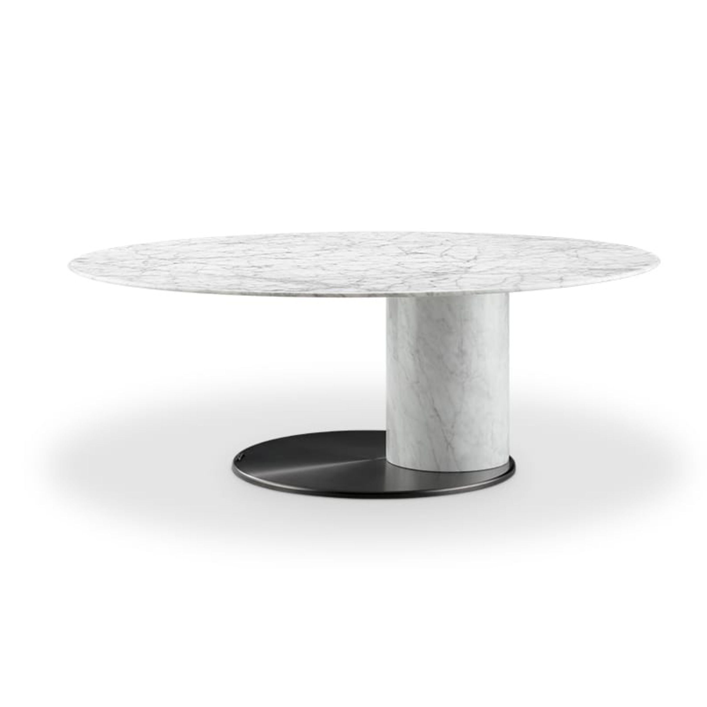 BEACON Carrara marble coffee table from the ST737 collection, featuring a sleek, polished surface and modern design.