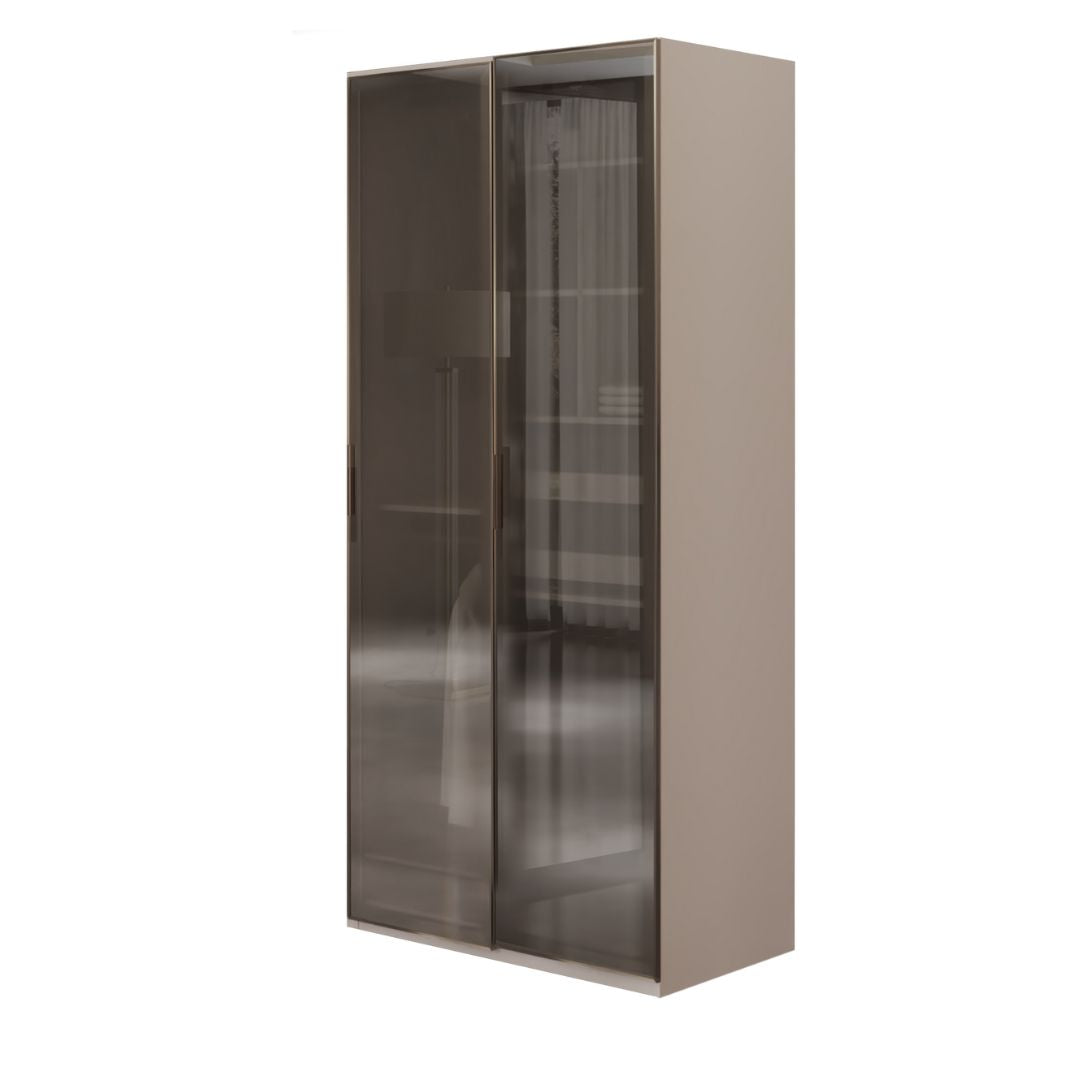 Elegant wardrobe cabinet with a cashmere finish, 100cm V2 Sweater design by AKYOL, featuring sleek storage space and modern style.