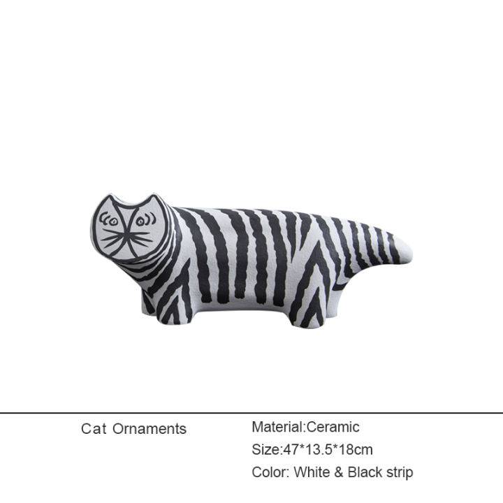 Cat Ornament -B Fa-D2088B - Home Decor Figurines - ebarza Furniture UAE | Shop Modern Furniture in Abu Dhabi & Dubai - مفروشات ايبازرا في الامارات | تسوق اثاث عصري وديكورات مميزة في دبي وابوظبي