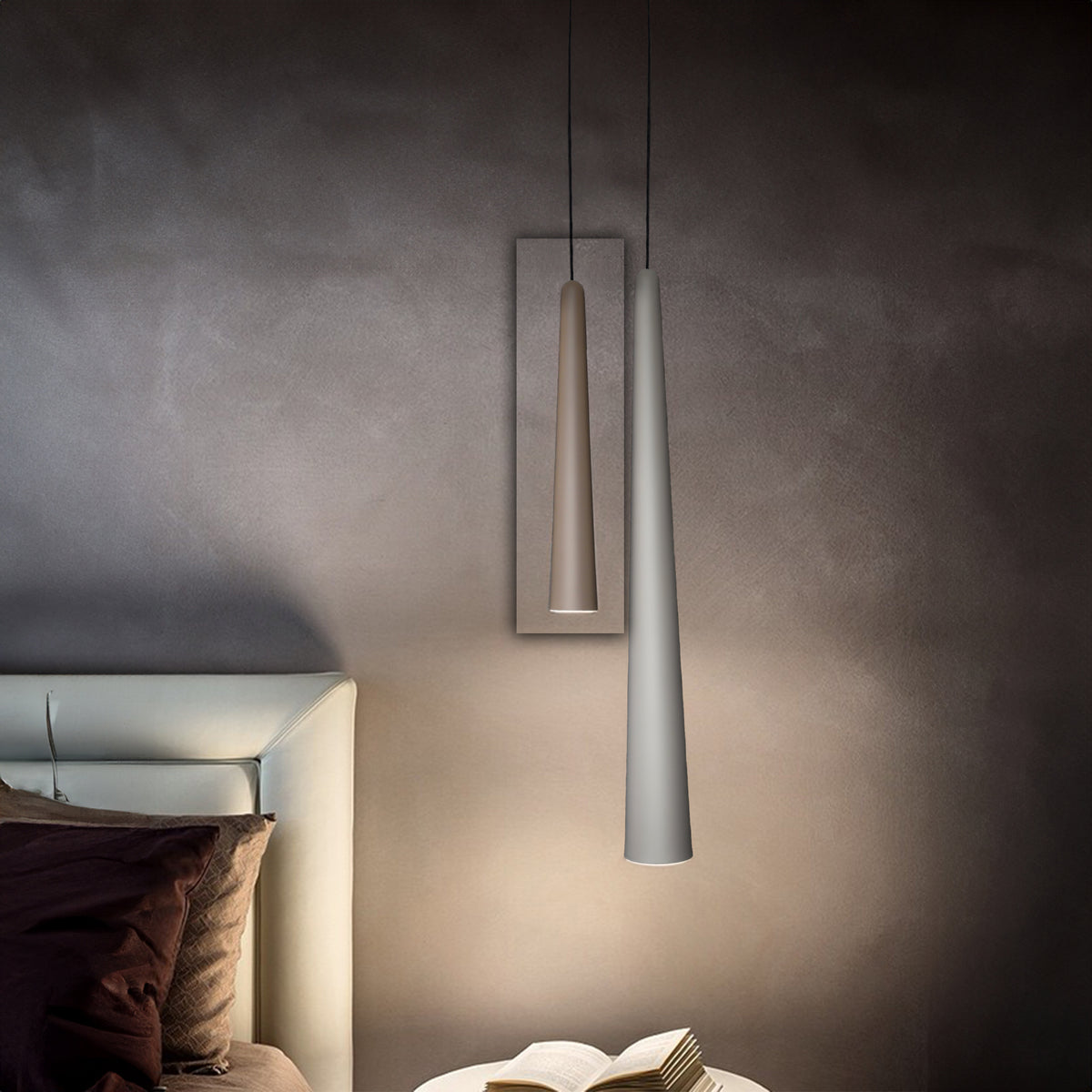Celestial Chords aluminum pendant lamp by BEACON, modern pendant light with celestial-inspired design, ideal for contemporary interiors.