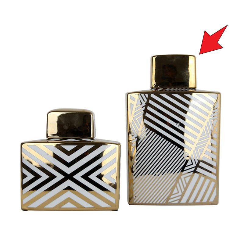 Ceramic Jar Fl-D336A - Vases - ebarza Furniture UAE | Shop Modern Furniture in Abu Dhabi & Dubai - مفروشات ايبازرا في الامارات | تسوق اثاث عصري وديكورات مميزة في دبي وابوظبي