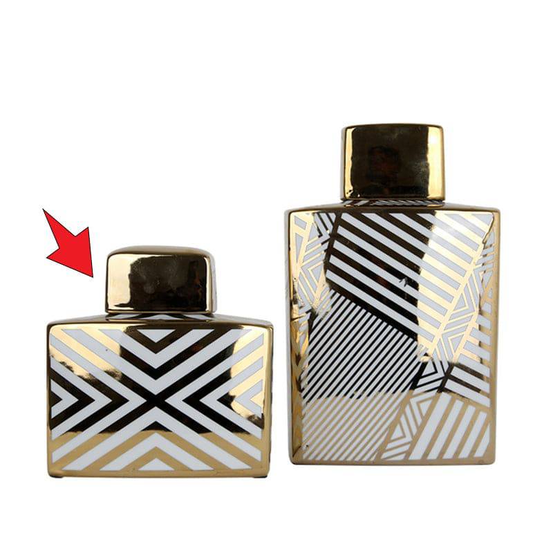 Ceramic Jar Fl-D336B - Vases - ebarza Furniture UAE | Shop Modern Furniture in Abu Dhabi & Dubai - مفروشات ايبازرا في الامارات | تسوق اثاث عصري وديكورات مميزة في دبي وابوظبي