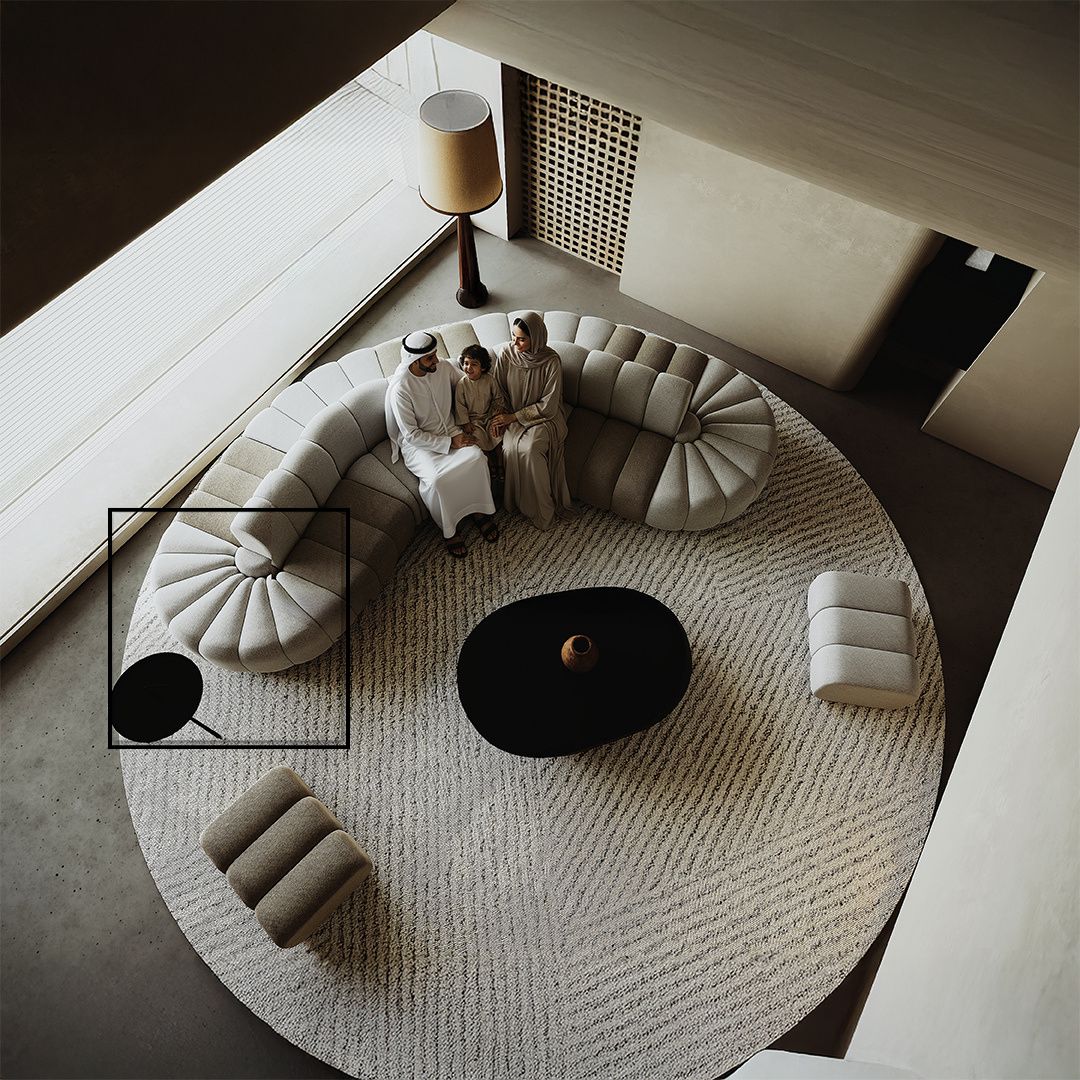 BEACON Chameleon Sofa Half Round Module H-5228-D, modern sectional sofa with curved design, soft upholstery, and versatile seating.