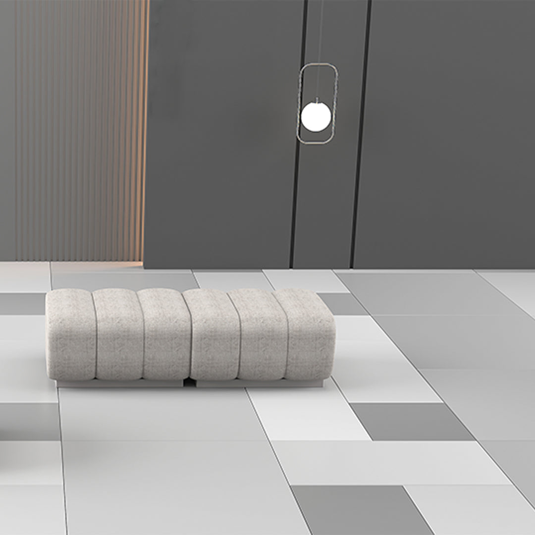 Grey Chameleon Sofa Pouf Module H-5228-E by BEACON, versatile sofa piece with modern design and comfortable upholstery.