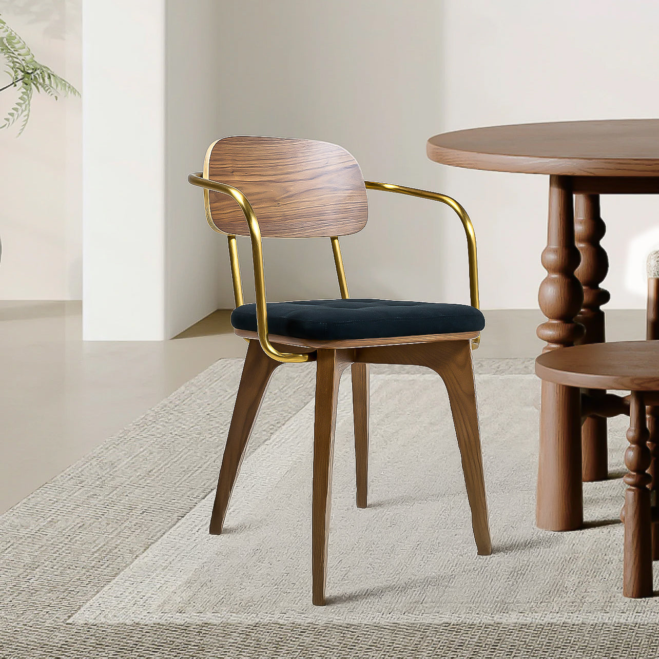 DINING CHAIR SMY15162B - Chairs - ebarza Furniture UAE | Shop Modern Furniture in Abu Dhabi & Dubai - مفروشات ايبازرا في الامارات | تسوق اثاث عصري وديكورات مميزة في دبي وابوظبي