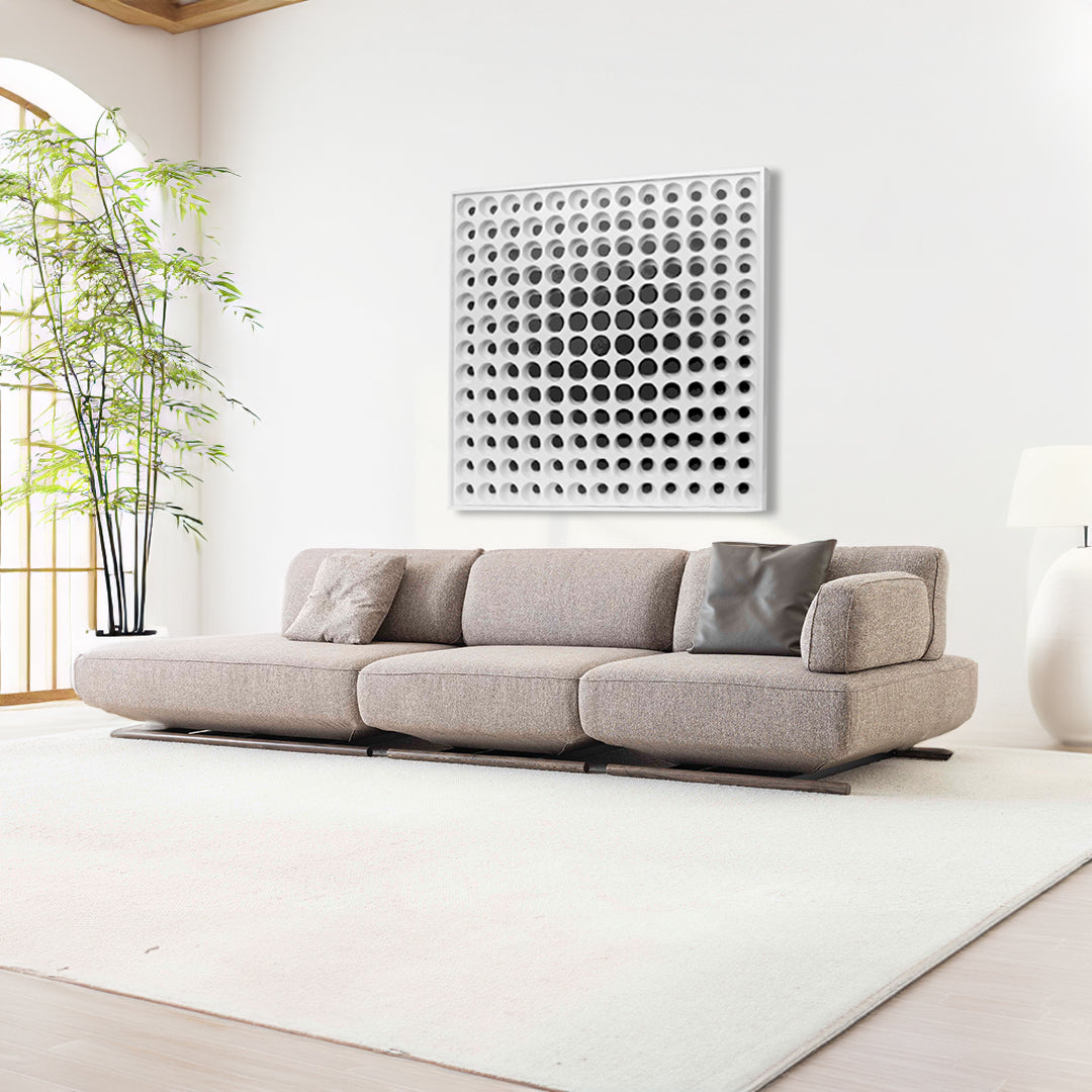 Circular 3D Decorative Painting Fa-H2111 - Paintings - ebarza Furniture UAE | Shop Modern Furniture in Abu Dhabi & Dubai - مفروشات ايبازرا في الامارات | تسوق اثاث عصري وديكورات مميزة في دبي وابوظبي