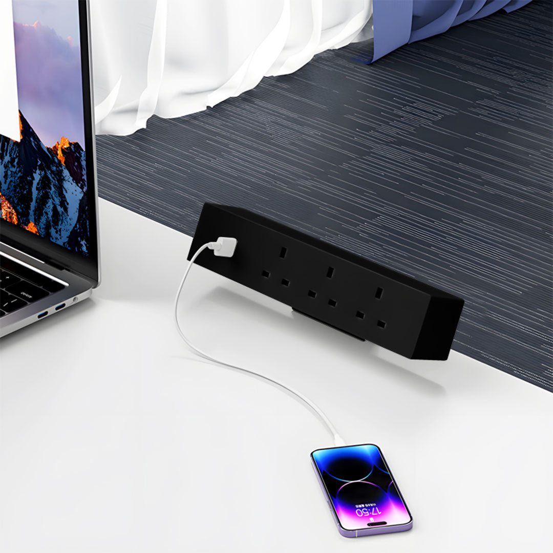 Clamp On Socket JXB032B - Black - Power Sockets - ebarza Furniture UAE | Shop Modern Furniture in Abu Dhabi & Dubai - مفروشات ايبازرا في الامارات | تسوق اثاث عصري وديكورات مميزة في دبي وابوظبي