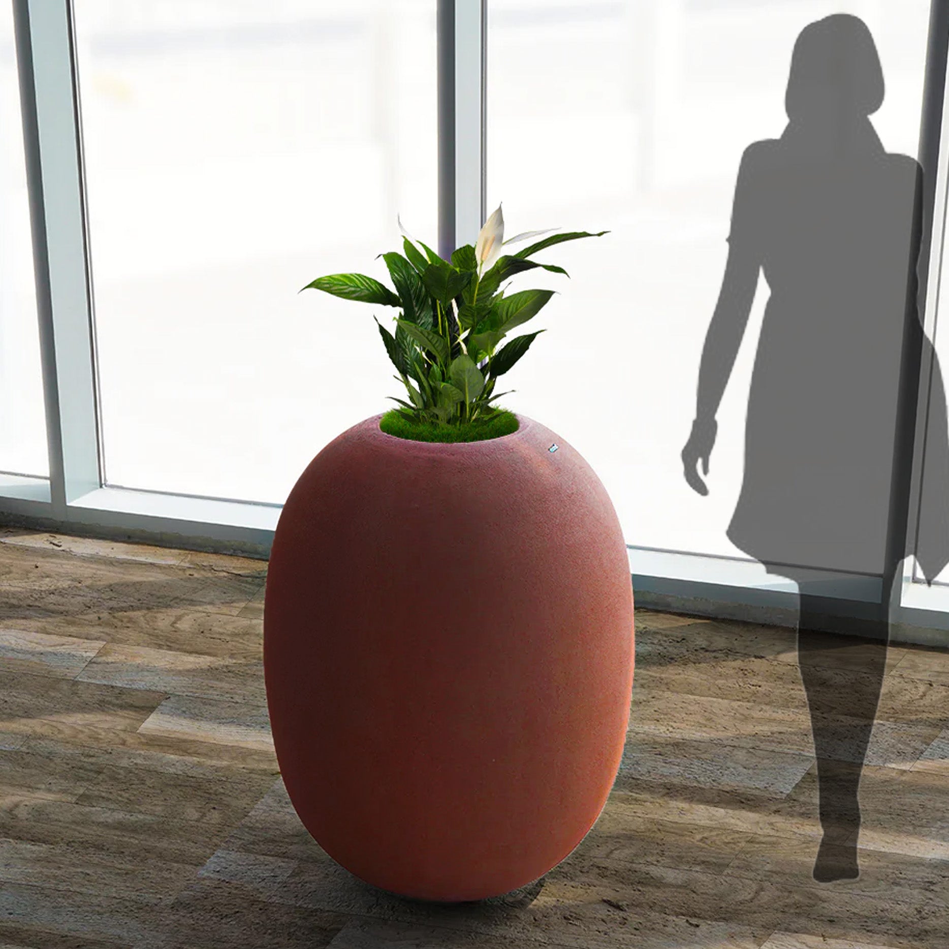 Clay Planter Box XK-4083C CLAY - Planter Boxes - ebarza Furniture UAE | Shop Modern Furniture in Abu Dhabi & Dubai - مفروشات ايبازرا في الامارات | تسوق اثاث عصري وديكورات مميزة في دبي وابوظبي