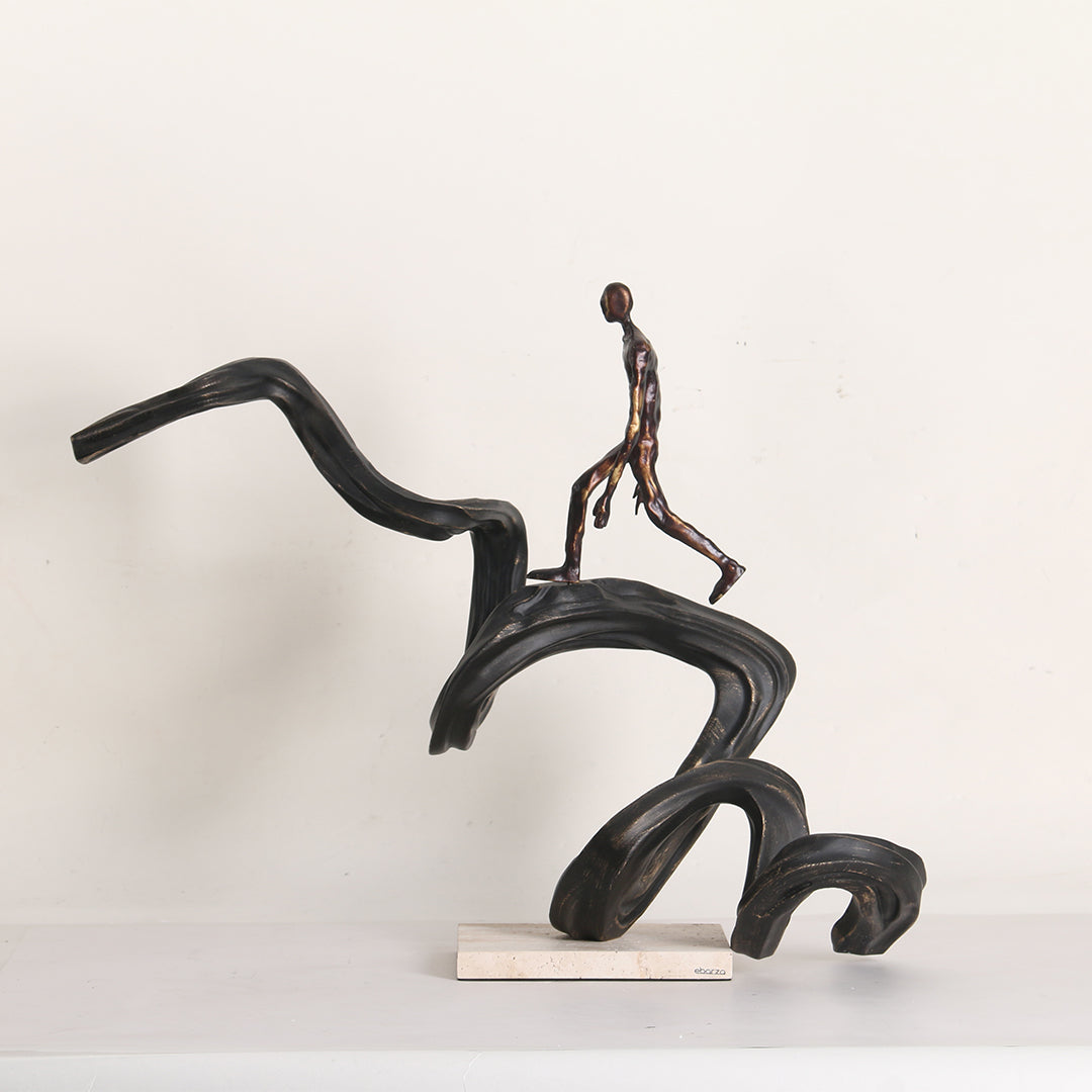 BEACON climbing-up-man KA3158/KA3158A home decor figurine, detailed sculpture of a man climbing, decorative and artistic.