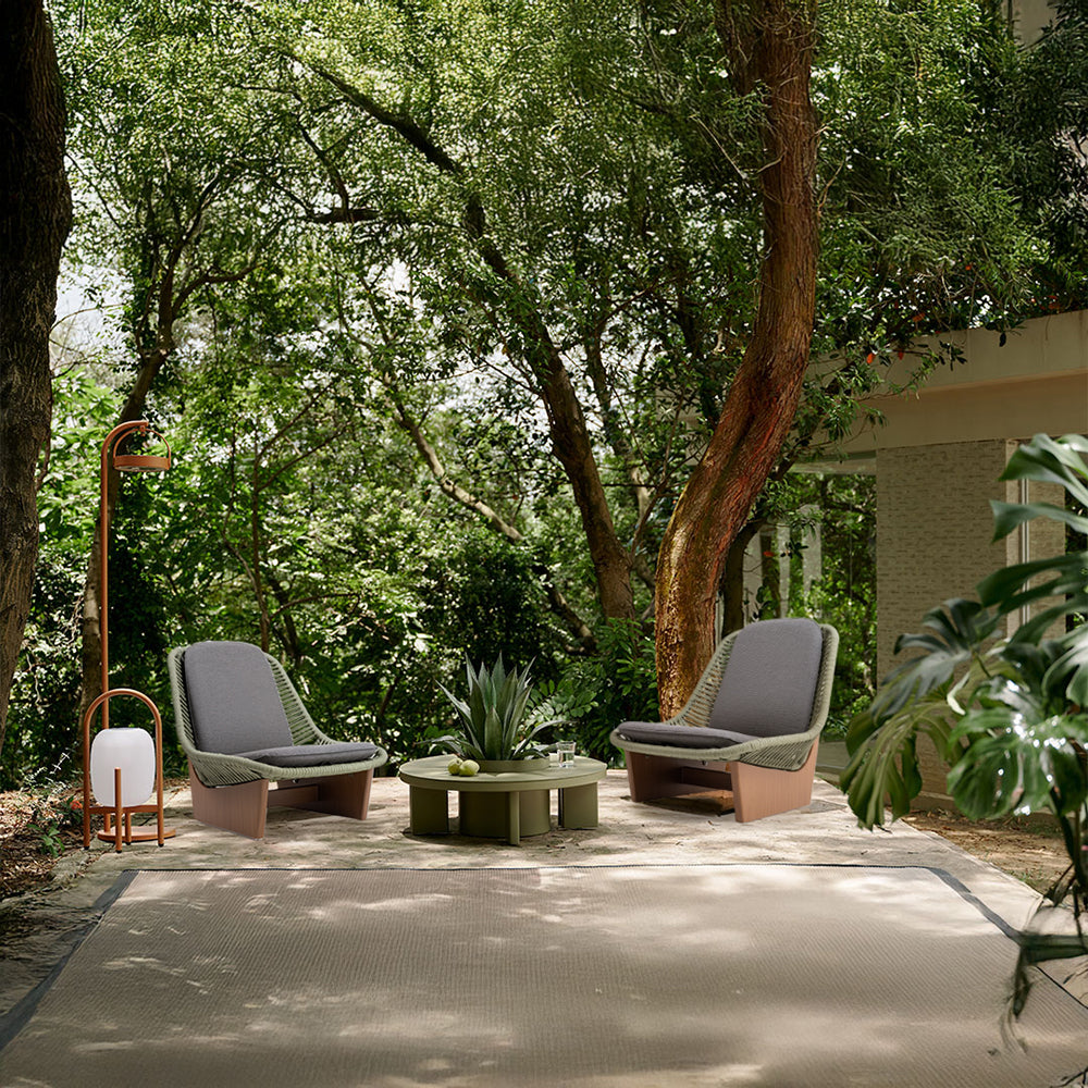 CLOGS LOUNGE CHAIR W/SEAT AND BACK CUSHION - KC8611N07ROP - Armchairs - ebarza Furniture UAE | Shop Modern Furniture in Abu Dhabi & Dubai - مفروشات ايبازرا في الامارات | تسوق اثاث عصري وديكورات مميزة في دبي وابوظبي