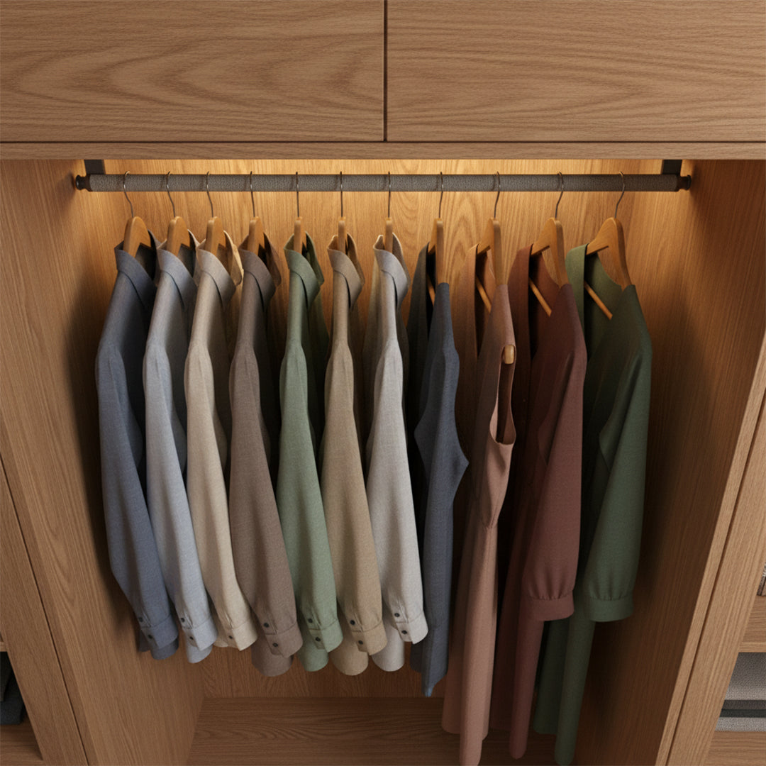 Clothes Holder Gray Fabric D101-800mm/Fabric - Hangers - ebarza Furniture UAE | Shop Modern Furniture in Abu Dhabi & Dubai - مفروشات ايبازرا في الامارات | تسوق اثاث عصري وديكورات مميزة في دبي وابوظبي
