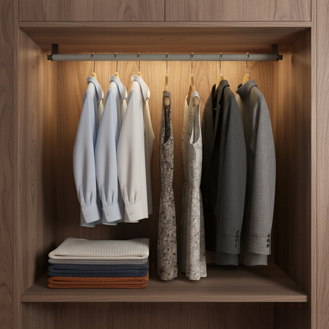 Clothes Holder Gray Fabric D101-800mm/Fabric - Hangers - ebarza Furniture UAE | Shop Modern Furniture in Abu Dhabi & Dubai - مفروشات ايبازرا في الامارات | تسوق اثاث عصري وديكورات مميزة في دبي وابوظبي