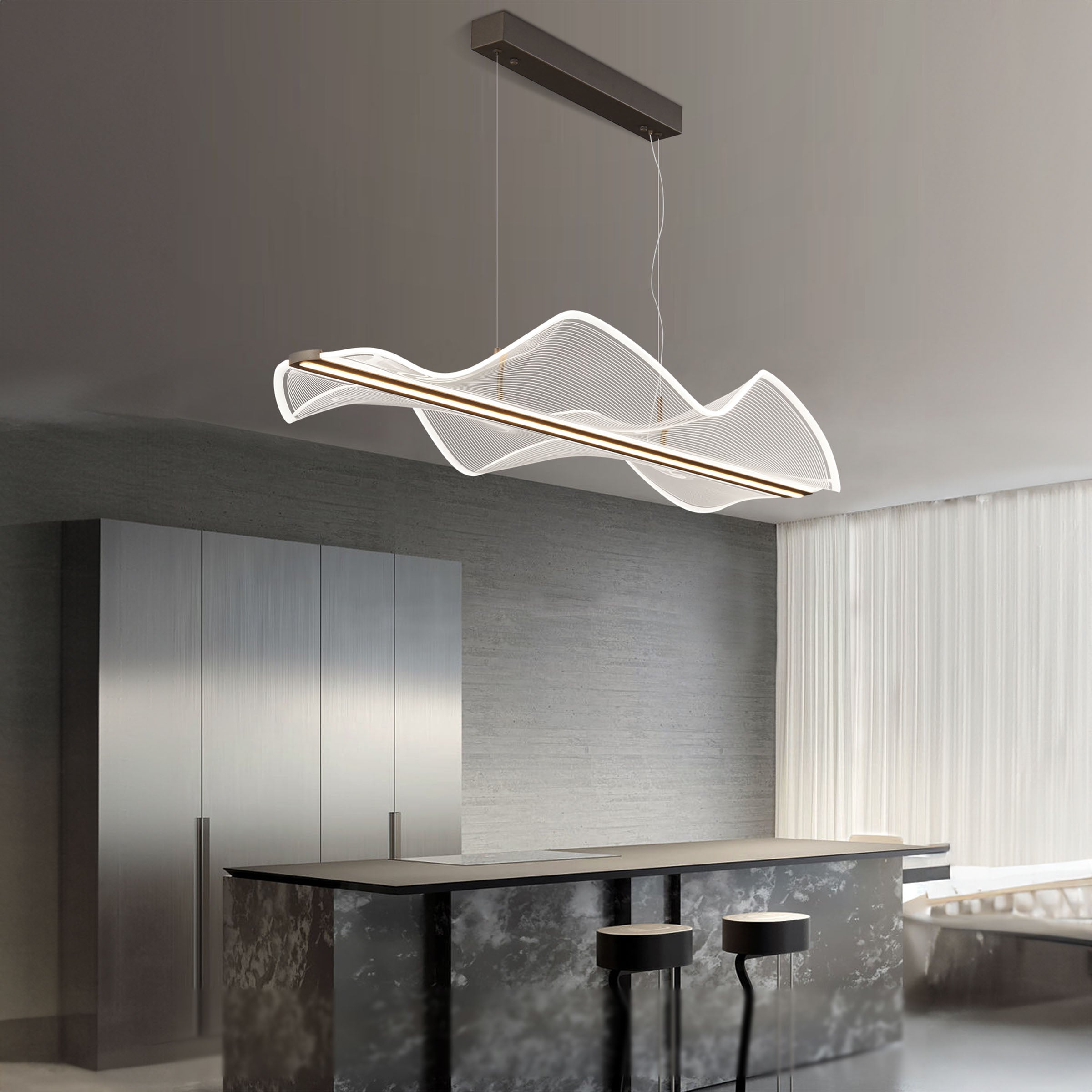 Cloud Pendant Lamp MA05819PB-001 - Pendant Lamps - ebarza Furniture UAE | Shop Modern Furniture in Abu Dhabi & Dubai - مفروشات ايبازرا في الامارات | تسوق اثاث عصري وديكورات مميزة في دبي وابوظبي
