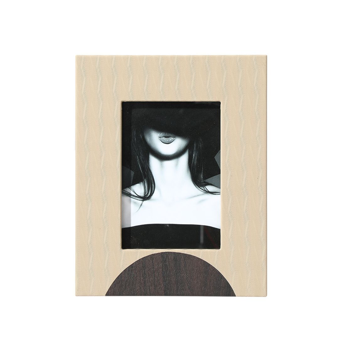 Corrugated coffee-themed photo frame from BEACON, displaying a rustic design for showcasing favorite photographs.