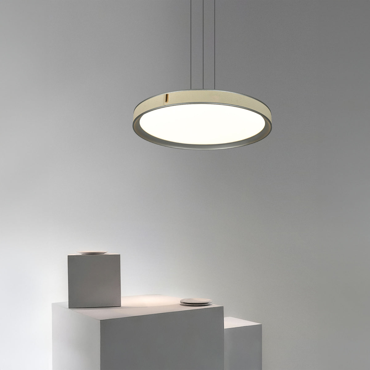 Cosmic Ring Pendant Lamp by BEACON, modern pendant light with a celestial-inspired circular design for stylish interior lighting.