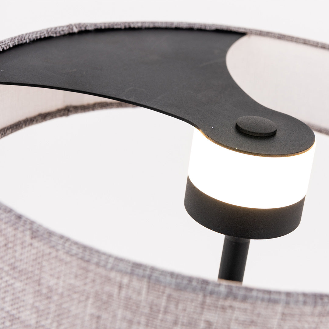 Crescent LED 45x30 Aluminum Fabric Table lamp Crescent-TL-02FL - Desk\table Lamps - ebarza Furniture UAE | Shop Modern Furniture in Abu Dhabi & Dubai - مفروشات ايبازرا في الامارات | تسوق اثاث عصري وديكورات مميزة في دبي وابوظبي