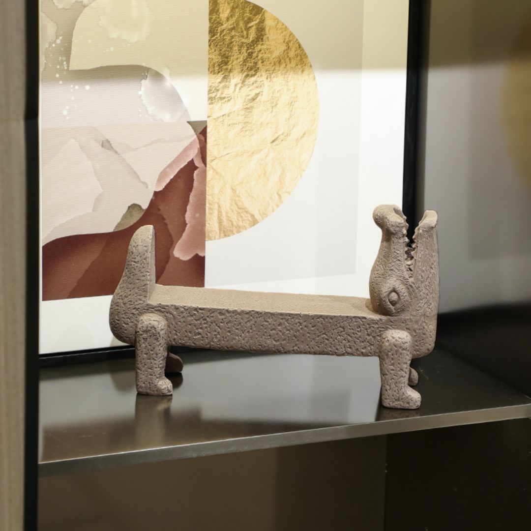 Crocodile Resin Ornament -A FF-SZ24063A - Home Decor Figurines - ebarza Furniture UAE | Shop Modern Furniture in Abu Dhabi & Dubai - مفروشات ايبازرا في الامارات | تسوق اثاث عصري وديكورات مميزة في دبي وابوظبي