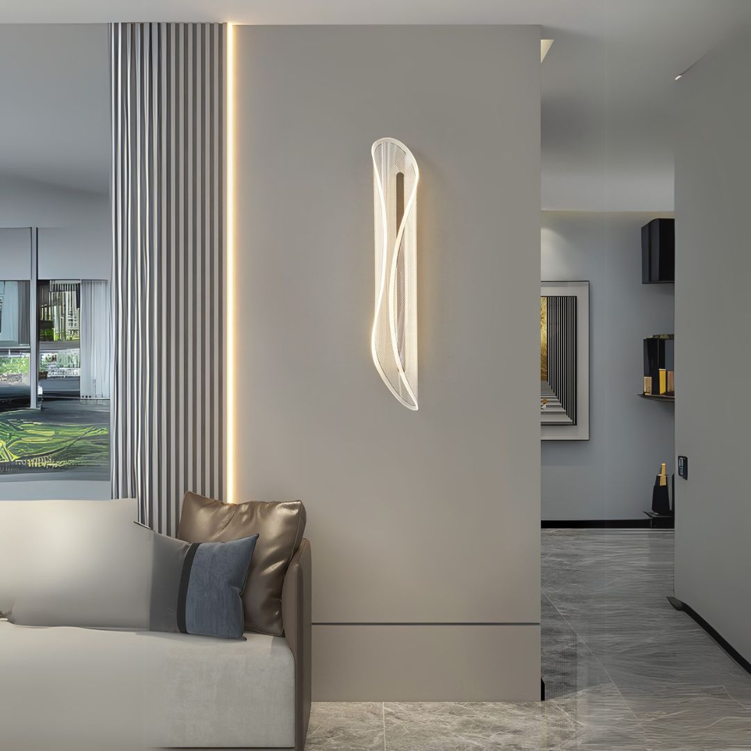 Crystal Curve Wall Lamp by BEACON with elegant crystal accents and curved design in a modern wall lamp style.