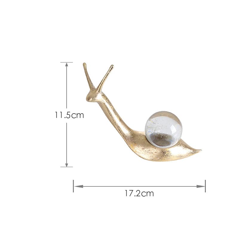 Crystal Snail-B Fa-Sz2002B - Home Decor Figurines - ebarza Furniture UAE | Shop Modern Furniture in Abu Dhabi & Dubai - مفروشات ايبازرا في الامارات | تسوق اثاث عصري وديكورات مميزة في دبي وابوظبي