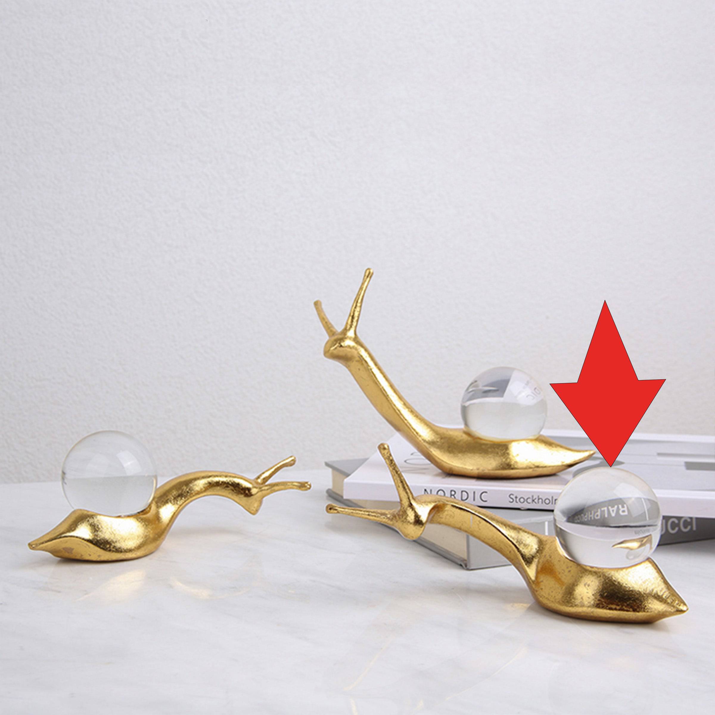 Crystal Snail-B Fa-Sz2002B - Home Decor Figurines - ebarza Furniture UAE | Shop Modern Furniture in Abu Dhabi & Dubai - مفروشات ايبازرا في الامارات | تسوق اثاث عصري وديكورات مميزة في دبي وابوظبي