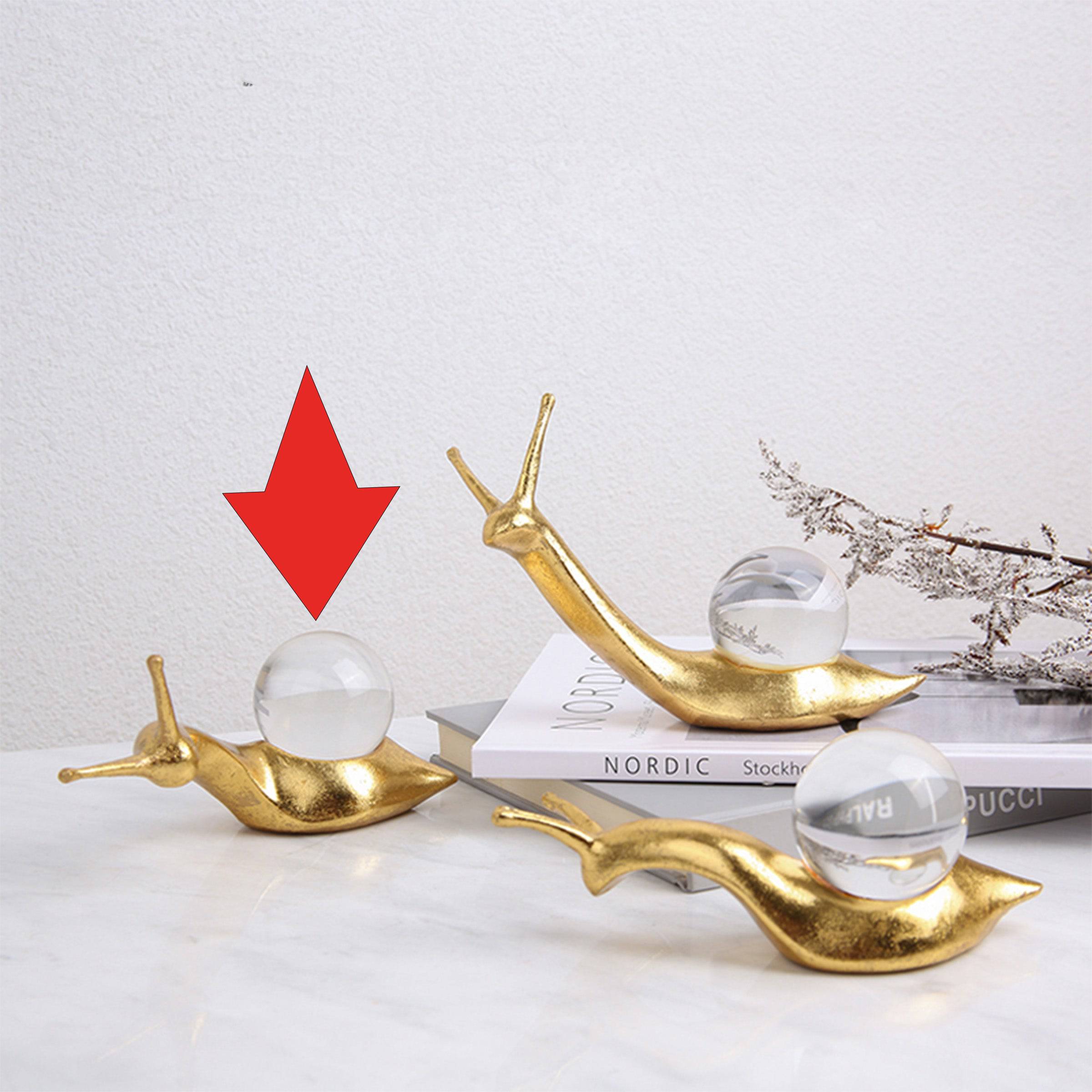 Crystal Snail-B Fa-Sz2002B - Home Decor Figurines - ebarza Furniture UAE | Shop Modern Furniture in Abu Dhabi & Dubai - مفروشات ايبازرا في الامارات | تسوق اثاث عصري وديكورات مميزة في دبي وابوظبي