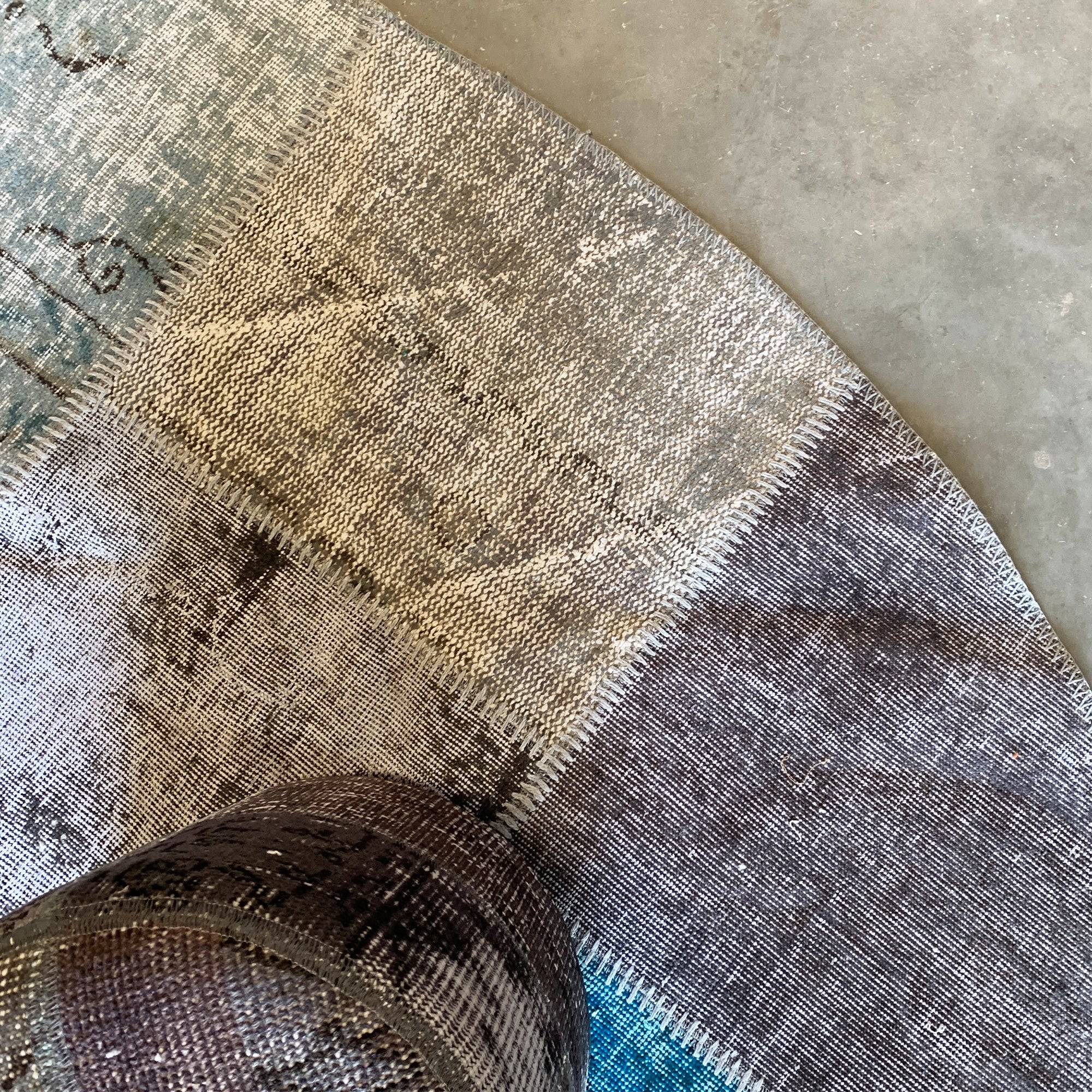 D 250Cm Hali X-Bursa Handmade Over Dyed Round Rug Pw115 - Rugs - ebarza Furniture UAE | Shop Modern Furniture in Abu Dhabi & Dubai - مفروشات ايبازرا في الامارات | تسوق اثاث عصري وديكورات مميزة في دبي وابوظبي